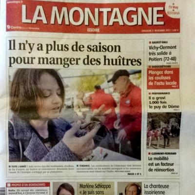 Journal La Montagne 05/11/2017