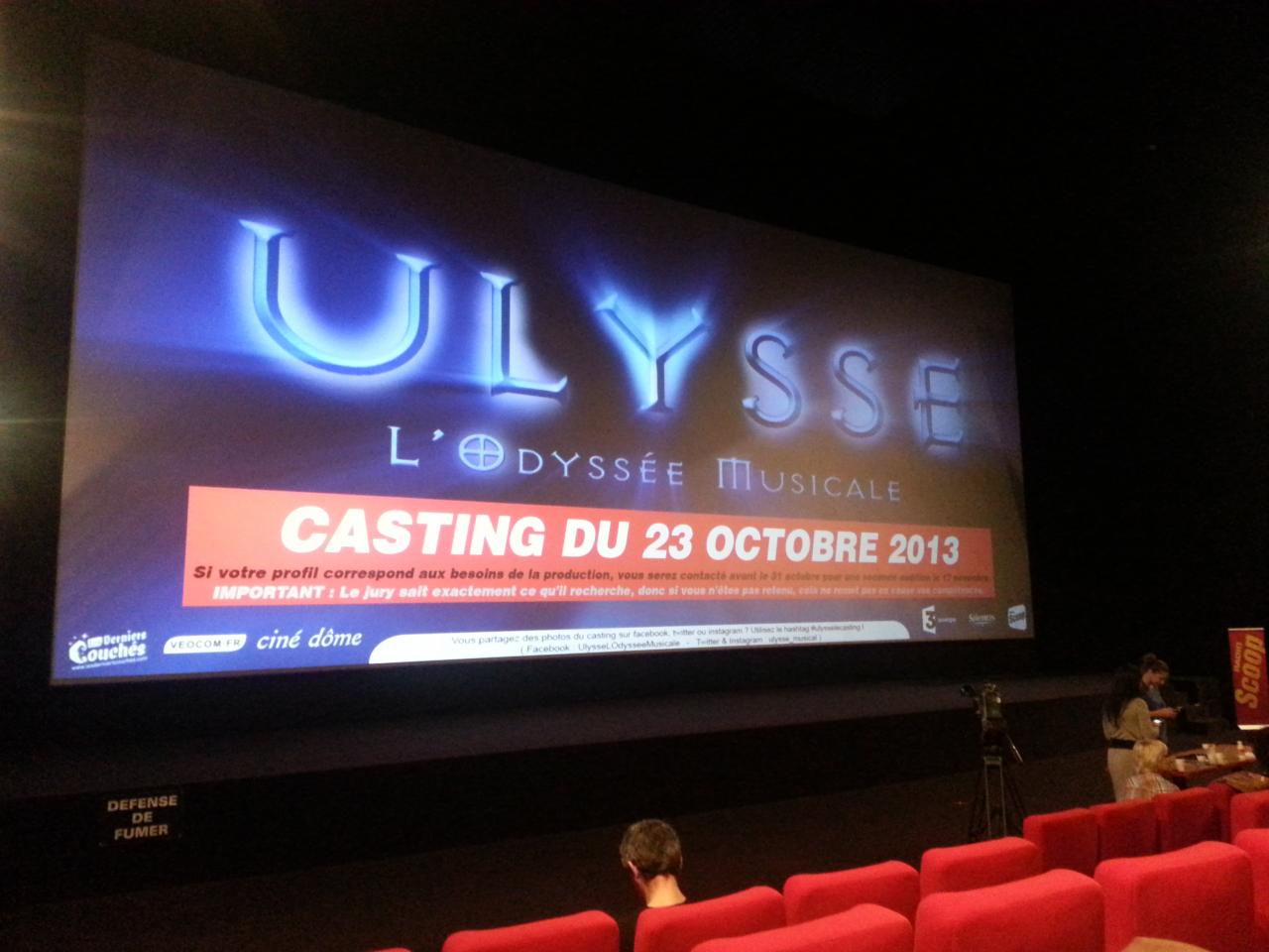 casting Ulysse Comédie Musicale 2013 CF 