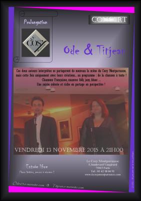 Affiche cosy 13 11 2015